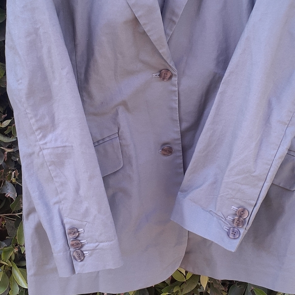 GAP Casual Vintage Palm Khaki Blazer coat sz 14 - Picture 5 of 9